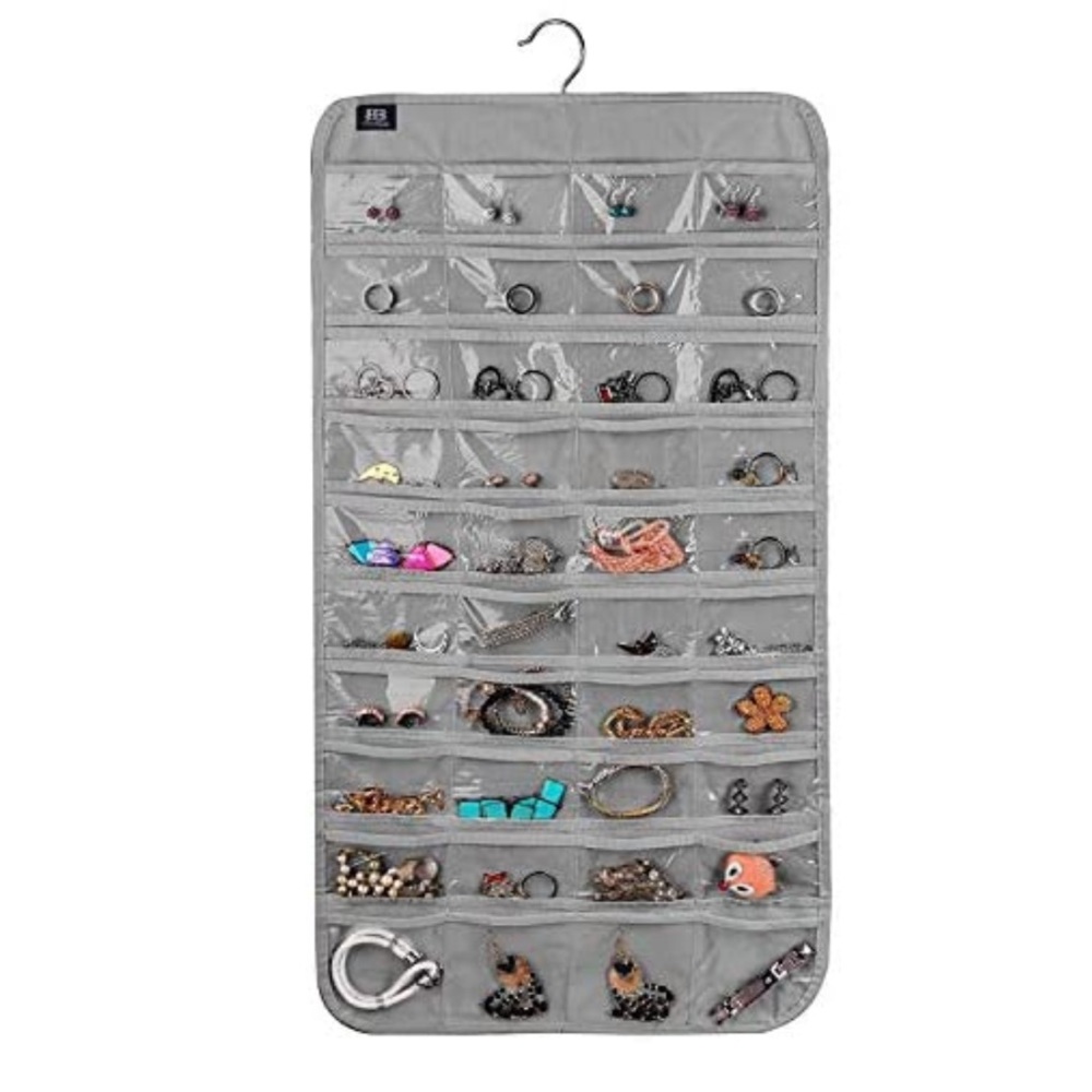 80 Pocket Hanging Jewelry Organizer